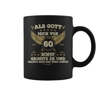 Als Gott Mich Schuf Grinste Er Tassen zum 60. Geburtstag, Witziges Design - Seseable De