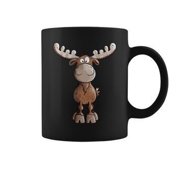 Crazy Elk I Deer Reindeer Fun Hunting Christmas Animal Motif Tassen - Seseable De