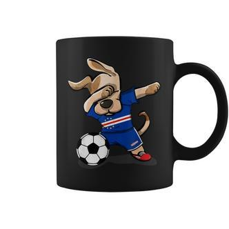 Dabbing Hund Kap Verde Fußball-Fan Trikot, Stolz Blaues Tassen - Seseable De