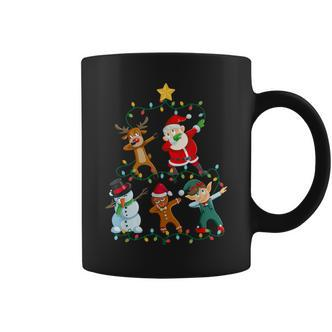 Dabbing Santa Elf Santa Reindeer Xmas Short Sleeve Black Tassen - Seseable De