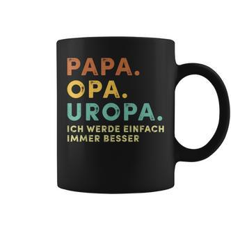 Dad Grandpa Uropa Retro Fur Father's Day Bester Papa Aller Zimen S Tassen - Seseable De