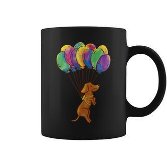 Fliegender Hund und Bunte Ballons Unisex Tassen für Damen und Herren - Seseable De