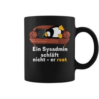Sysadmin Doesn't Sleep He Root Nerds Penguin Tassen - Seseable De