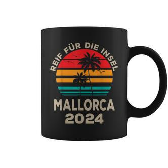 Reif Für Der Island Mallorca 2024 Palm Trees Sunset Outfit Tassen - Seseable De