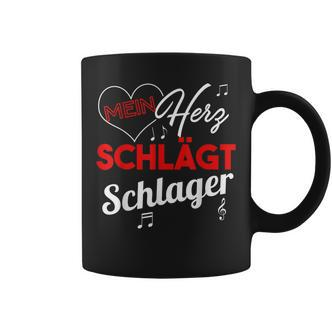 Schlagermusik-Fan Tassen: Mein Herz schlägt Schlager, Liebhaber-Tassen - Seseable De