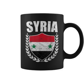 Syrien-Stolz-Flaggen-Tassen mit Lorbeerkranz-Design - Seseable De