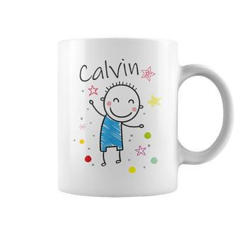 Cartoon Charakter Tassen für Kinder, Calvin Design mit Sternen & Glitzer - Seseable De