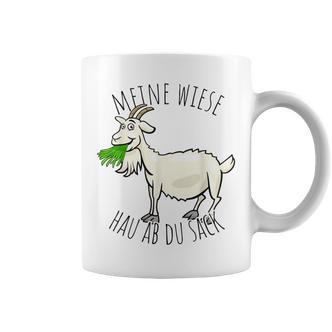 Meine Wiese Hau Ab Du Sack Bauer Landwirt Goat Sheep Tassen - Seseable De