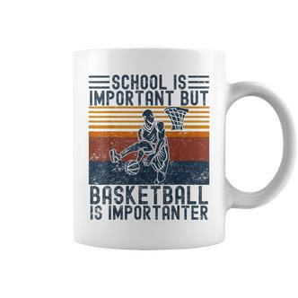 Schule Ist Wichtig Aber Basketball Ist Wichtig Basketball Gray Tassen - Seseable De