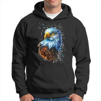 Amerikanischer Adler Handgemalter Adler Hoodie - Seseable De