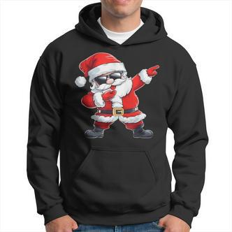 Dabbing Santa Claus With Christmas Hat Santa Claus Hoodie - Seseable De