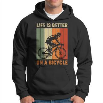 Das Leben Ist Besser Auf Einem Fahrrad Cycling Hoodie - Seseable De