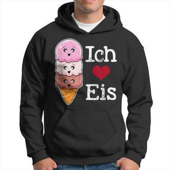 Ich Liebe Eiscreme In Waffle Horn Ice Balls Hoodie - Seseable De