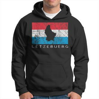 Luxembourg Flag Outline Silhouette Benelux Letzebuerg Hoodie - Seseable De