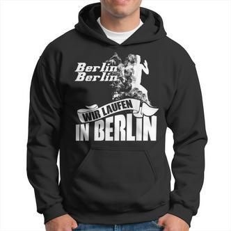 Marathon Berlin Motif Running Vent Clothing Athletes Runner Hoodie - Seseable De