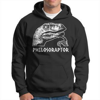 Philosoraptor Meme Philosophy Dinosaur Hoodie - Seseable De