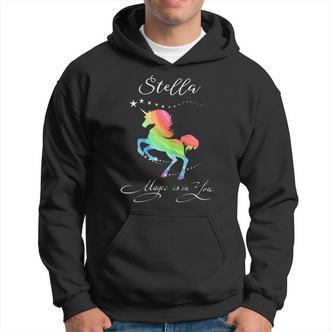 Stella Magic Einhorn Hoodie - Mystisches Pferd mit Regenbogenspritzern - Seseable De