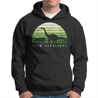 Team Herbivore Dinosaur Vegetarians And Vegan Hoodie - Seseable De