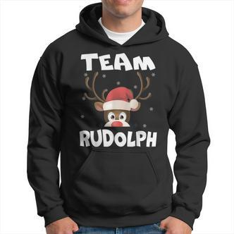 Team Rudolph Xmas Reindeer Deer Lover Hoodie - Seseable De