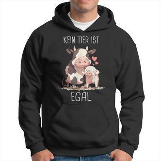 Vegetarier Kein Tier Ist Egal Veganer Kuh Schwin German Hoodie - Seseable De