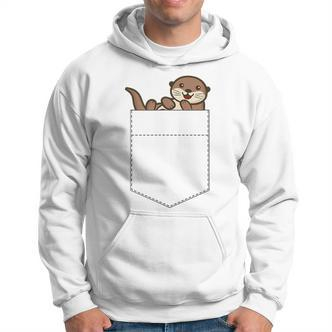 Cute Otter Cute Pocket Otter Hoodie - Seseable De