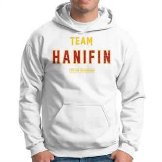 Distressed Team Hanifin Proud Family Nachname Nachname Hoodie - Seseable De