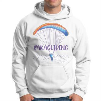 Paraglider Text Auf Parachute Mit Paraglider Flies In Gray Hoodie - Seseable De