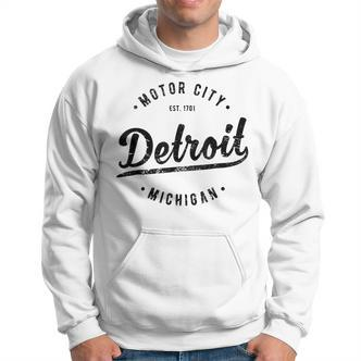 Retro Vintage Detroit Mi Souvenir Motor City Classic Detroit Hoodie - Seseable De
