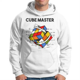 Rubik's Cube Magic Cube Retro Rubi Vintage Nerd White Hoodie - Seseable De