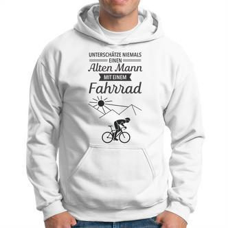 Unterschätze niemals einen alten Mann mit Fahrrad Hoodie, Lustiges Radfahrer Tee - Seseable De