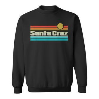 70S 80S Ca Retro Sunset Santa Cruz Sweatshirt - Seseable De