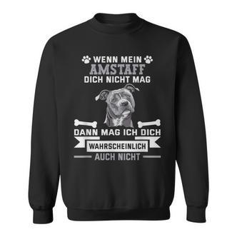 Amstaff Hund Sweatshirt für Hunde-Liebhaber, Lustiger Spruch in Schwarz - Seseable De