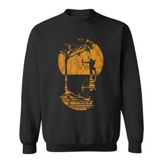 Baum und Schaukel Design Sweatshirt für Herren im Sonnenuntergang Look - Seseable De