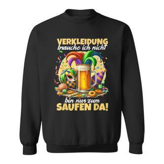 Bin Nur Zum Saufen Da Karne German Language Sweatshirt - Seseable De