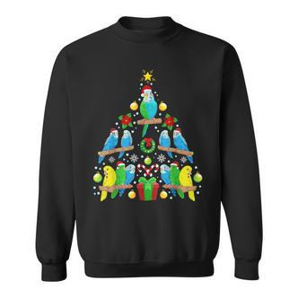 Budgie Christmas Tree Bird Christmas Sweatshirt - Seseable De