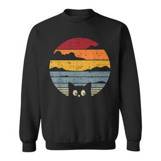 Cat Vintage Kitten Retro Cool Summer Sweatshirt - Seseable De