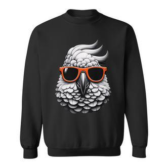 Cooler Kakaduogel Trägt Sonnenbrille Grafik Kunst Sweatshirt - Seseable De