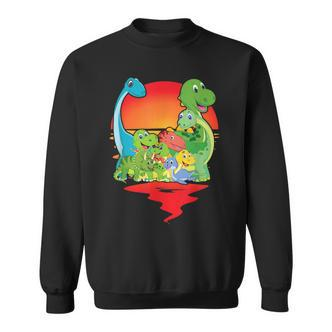 Cute Dinosaur Dinosaurs Prehistoric Dinos Sweatshirt - Seseable De