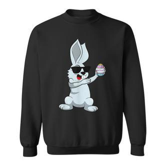 Dabbing Easter Bunny Easter Dab Dance Easter Bunny Sweatshirt - Seseable De