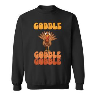 Festliche Feier Zum Erntedankfeston Gobble Gobble Turkey Sweatshirt - Seseable De