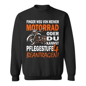 Finger Weg Von Mein Motorrad Motorcycle Rider & Biker S Sweatshirt - Seseable De
