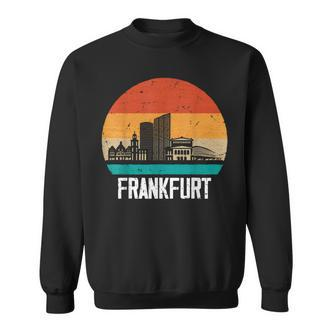 Frankfurt Skyline Retro Vintage Souvenir Frankfurt Sweatshirt - Seseable De
