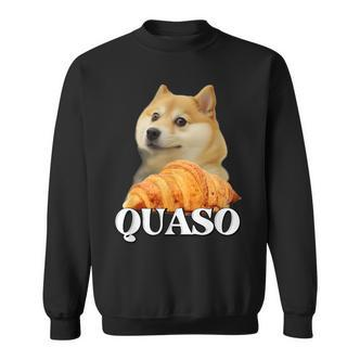 Croissant Quaso Meme Croissant Dog Meme Sweatshirt - Seseable De