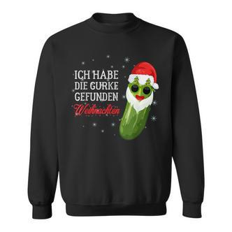 Ich Habe Die Weihnachtsgurke Finden Christmas Black Sweatshirt - Seseable De