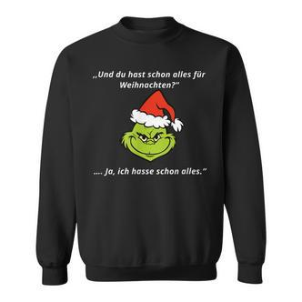 Ich Hasse Weihnachten Lustiger Spruch Black S Sweatshirt - Seseable De