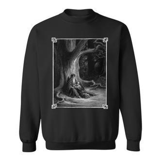Idyllen Des Königs Gotisch Okkulten Heidnischen Gustave Dore Mittelalter Sweatshirt - Seseable De