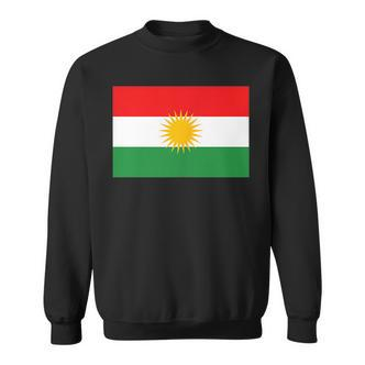 Kurdish Flag Kurdin Motif Rojava Pumpdistan Colours Sweatshirt - Seseable De