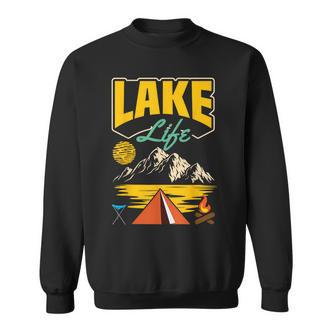 Lake Life Camping Wandern Angeln Bootfahren Segeln Lustig Outdoor Sweatshirt - Seseable De