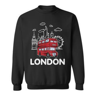 London Vibes Famous London Landmarks Souvenir London Love Sweatshirt - Seseable De
