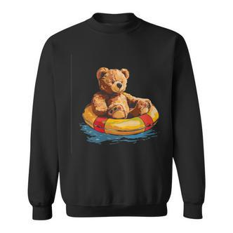 Lustiges Schwimmer-Outfit Mit Teddybär Für Schwimmring-Liebhaber Sweatshirt - Seseable De
